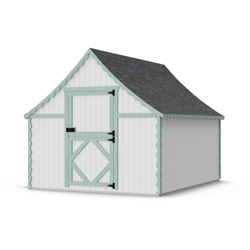 Gingerbread Outdoor Wood Playhouse, 8' x 10', Yes, No