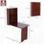 Bureau convertible mural escamotable polyvalent et fonctionnel
