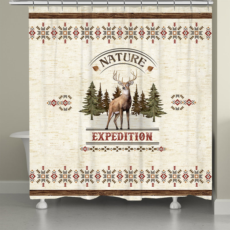 Rideau de douche Natures Expedition par Laural Home