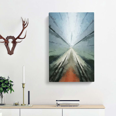 Moving Forward In Abstract - Wrapped Canvas Print