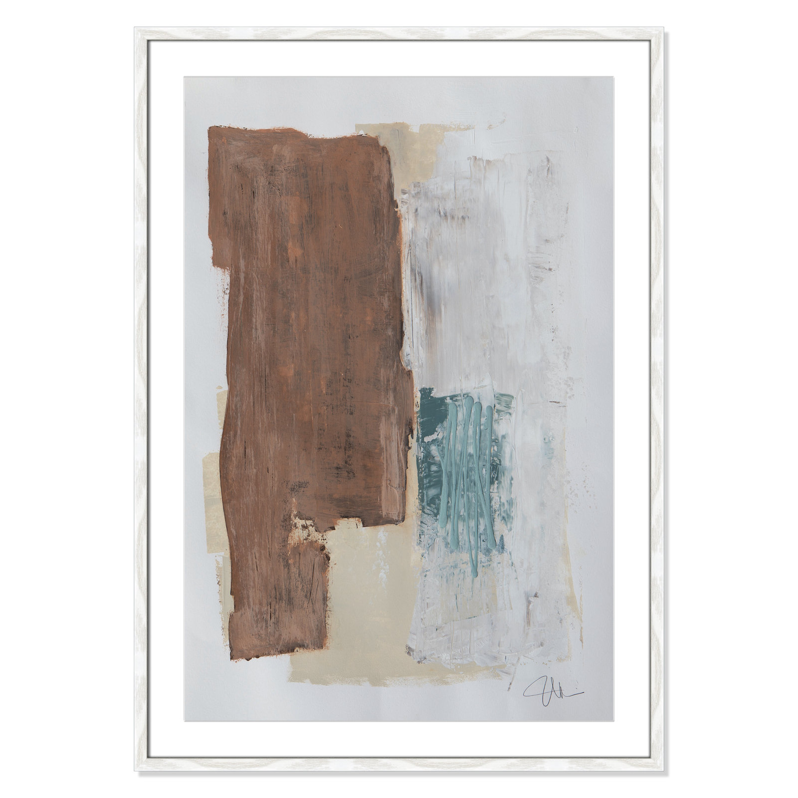 Rosena I Print, 41.5" H x 29.5" W x 0.75" D, White Framed
