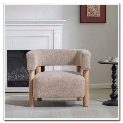 Fauteuil d'appoint rembourré Boucle