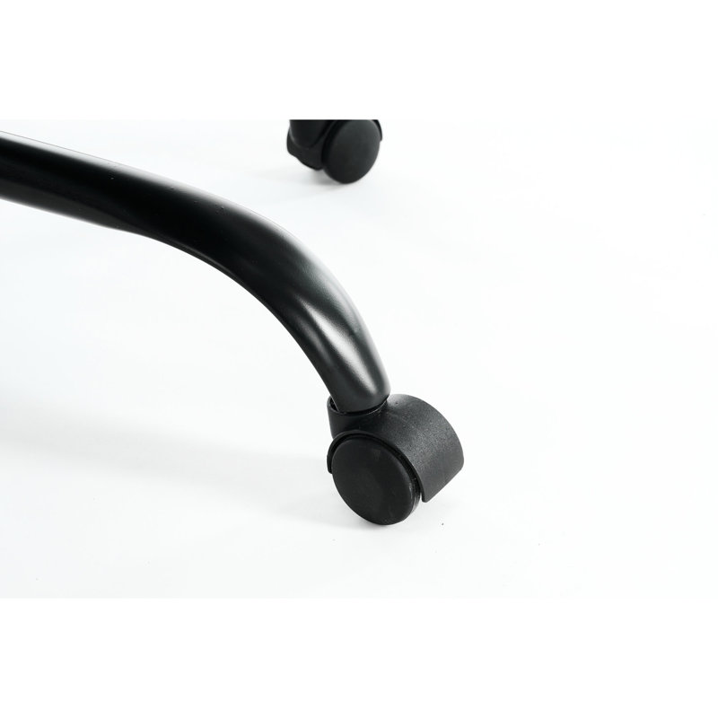 Fauteuil pivotant 3D ergonomique avec support lombaire réglable, cadre en maille noire