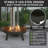 Lataivia Round Steel Wood Burning Fire Pit