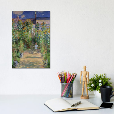"Le jardin de l’artiste à Vetheuil", 1880 par Claude Monet, reproduction d’art