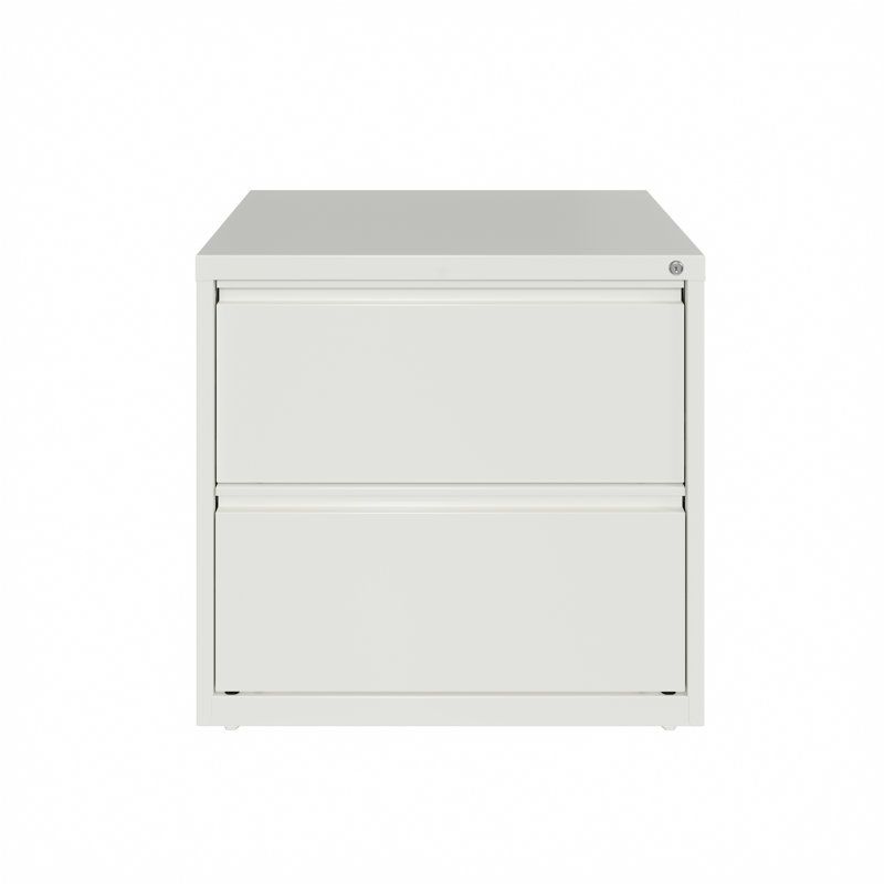 30'' Wide 2 -Drawer Steel File Cabinet, White