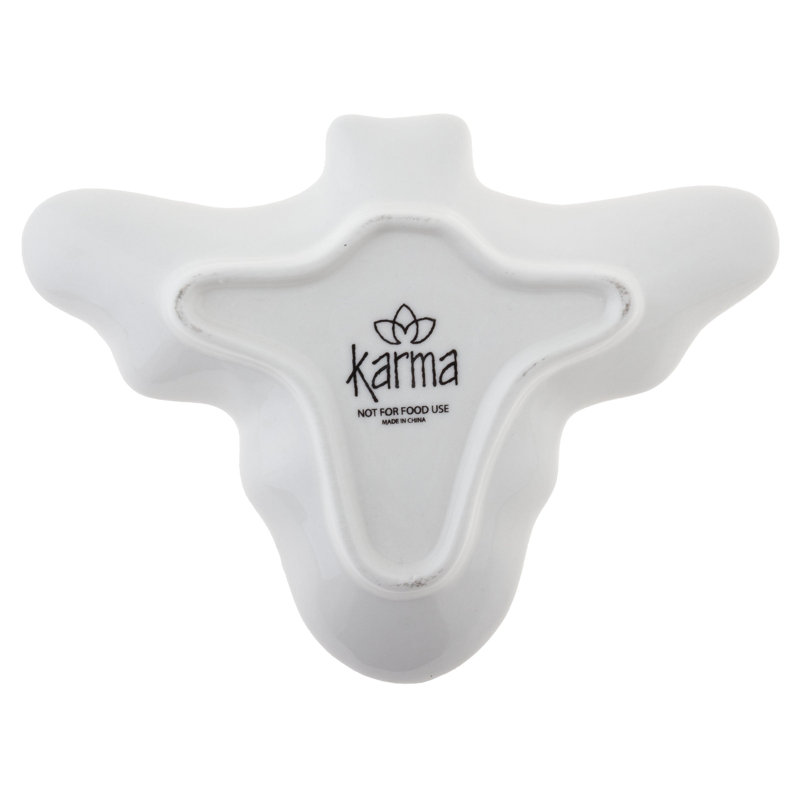 BOHO B&W SHAPED TRINKET TRAY  BEE