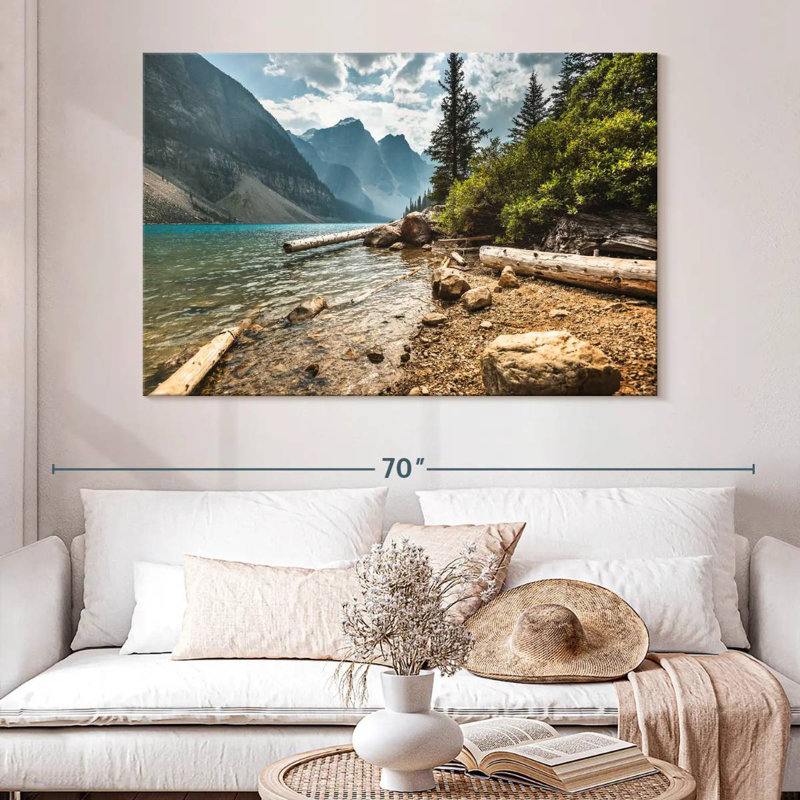 Alvord Moraine Lake Waterfront, H 34 po x l 51 po