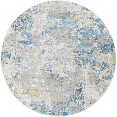 Tapis bleu/gris sky Omaha