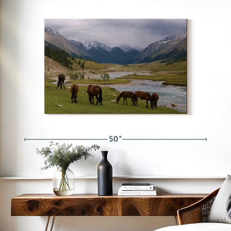 Karakol Horses, 26" H x 39" W
