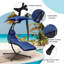 Chaise longue suspendue avec support Kaylagh-1224295180