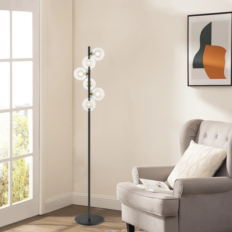 Keansburg 160cm Traditional Floor Lamp, Gold