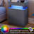 Lehat Night stand with LED Light (Set of 2), Modern LED Side Table for Bedroom, Living Room-1414755226