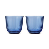 Royal Copenhagen Waves Glass, Blue, Set of 2