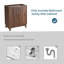 Tablette de meuble-lavabo 30 po en noyer sans lavabo supérieur