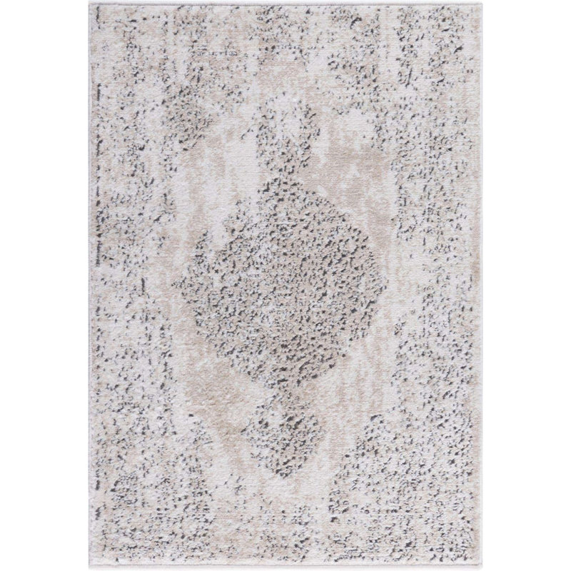 Tapis transitionnel Geddis couleur castor, Rectangle 2 pi 2 po x 3 pi