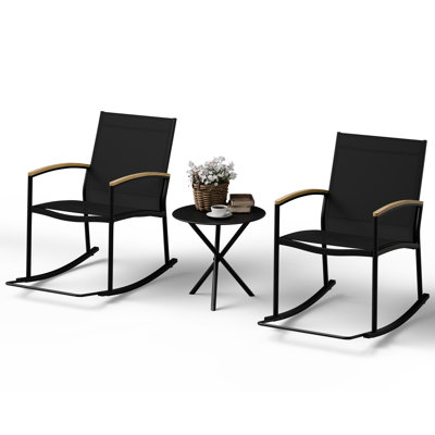Ensemble bistro long avec coussins 17,71 po pour 2 personnes Hansley