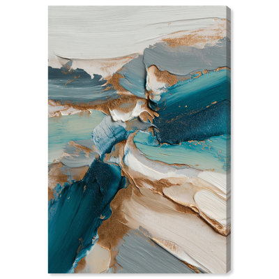 «Malachite and Gold», reproduction d'art sur toile par Art Remedy, 10 x 15