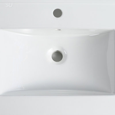 Stylish 30-Inch Bathroom Vanity Ceramic Top With Durable And Easy-To-Clean Surface, Perfect For Modern Bathrooms.