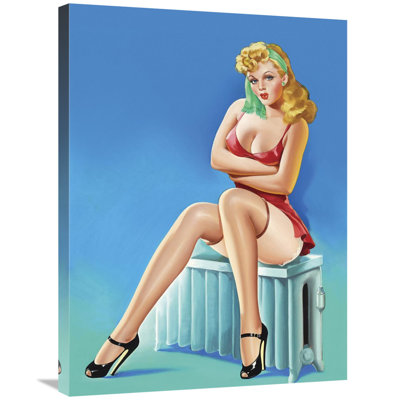 " Mid-Century Pin-Ups Wink Magazine Warm Thoughts " by Peter Driben