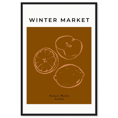 «Winter Market Lemon Canvas Modern Kitchen» par Art Remedy