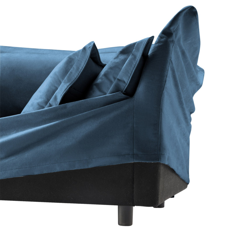 Koala Ottoman - Blue, Blue Chenille