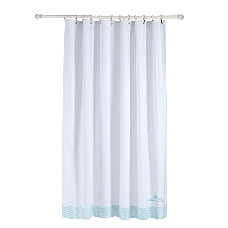 Rideau de douche simple de couleur unie, Verre de mer