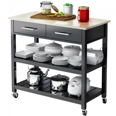 36.02 " W Kitchen Cart