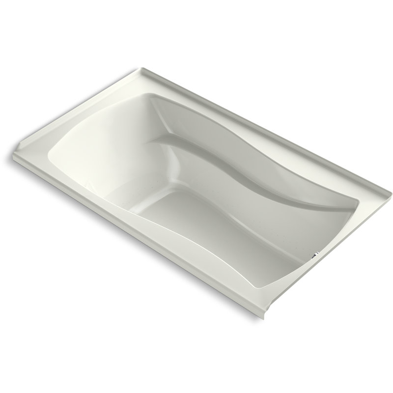 Baignoire à massage à bulles avec drain à gauche 66 po x 36 po Mariposa, Dune, Droite