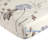 Marina Decoration Home Bedding Ensemble Cooling Bedsheet Soft Deep Pocket 4 Piece Rayon from Bamboo Printed Fitted Sheet Duvet Cover Set with Corner Tie, Blue Chrysanthemum Floral Pattern Queen Size-763854020
