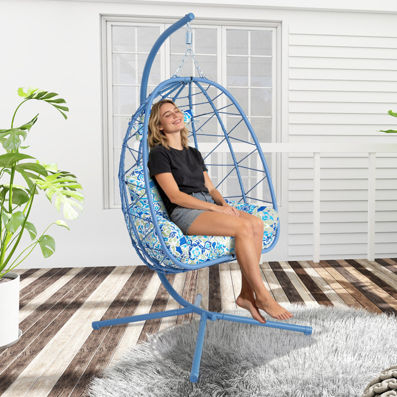 Fauteuil à œufs en métal avec hamac Comfort