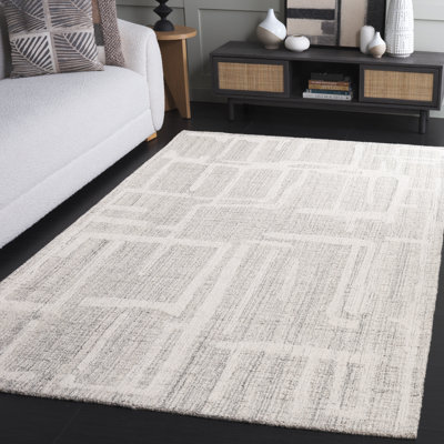 Abstract 460 Hand Tufted Wool Pile Abstract Rug