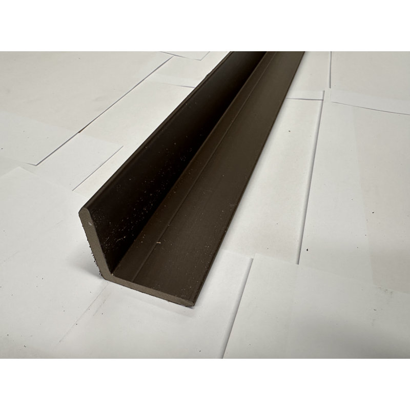 Panneau mural 1,96 po x 106 po Shiplap, Écart brun foncé / noir
