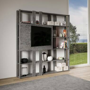 bookcase and tv wall unit