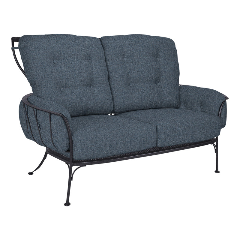 Monterra Outdoor 2 - Seat Loveseat, Graphite, Cast Lagoon
