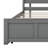 L-Shaped Platform Bed With Trundle,Drawers And Built-In Desk-1700927481