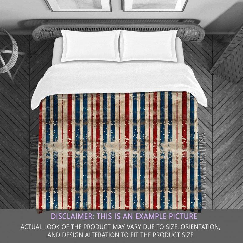 Polyester Striped Comforter, Twin Extra Long Comforter