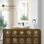 Ensemble de meuble-lavabo simple mural 24 po avec lavabo artificiel avec miroir Livia