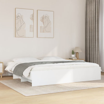 Vidaxl Bed Frame Without Mattress Engineered Wood