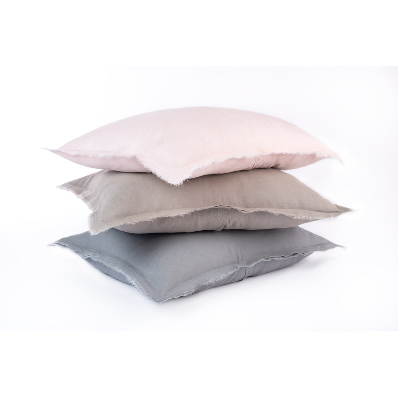 Brisben Linen Sham, Euro, Petal Pink