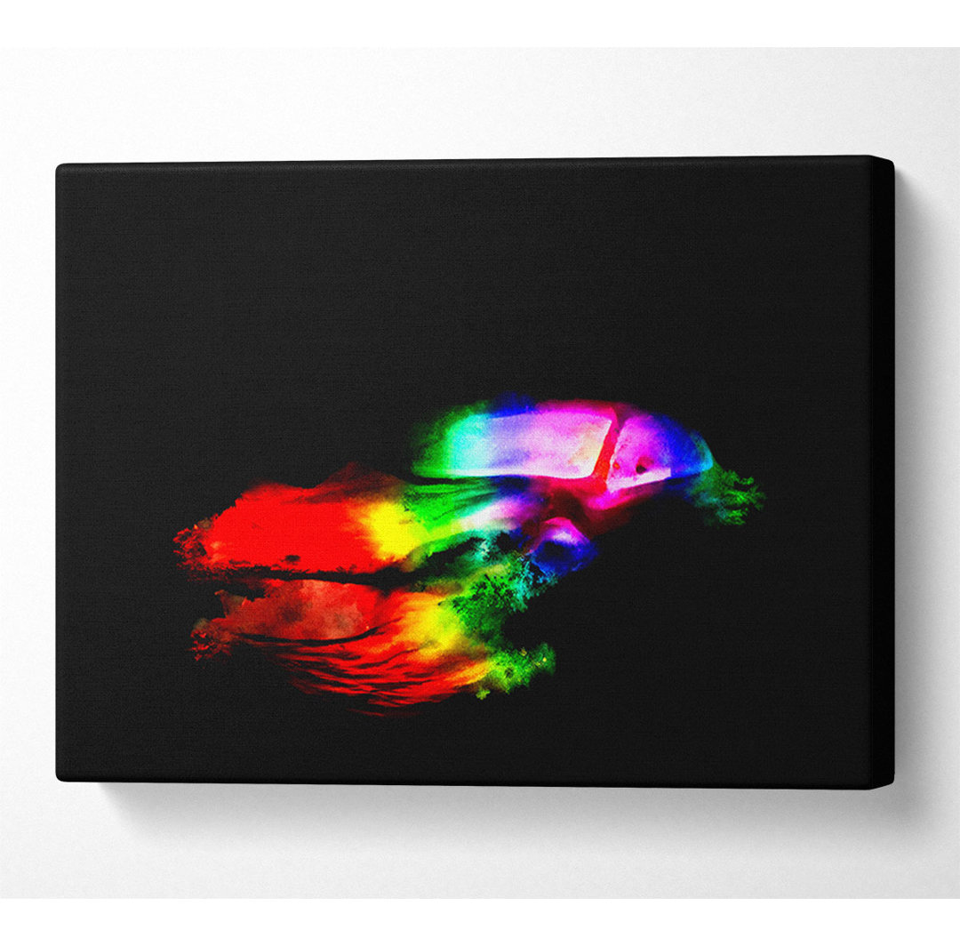 Maserati Regenbogen - Kunstdrucke auf Leinwand - Wrapped Canvas