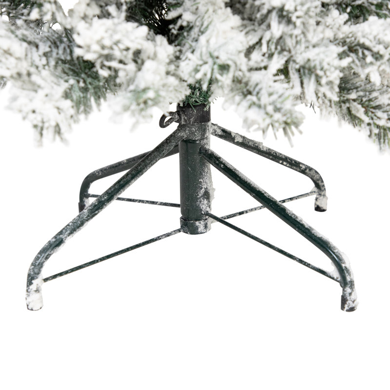 Arbre de Noël artificiel pin vert enneigé 6 pi - non éclairé