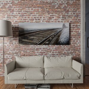 'Rip Track' Painting Print on Wrapped Canvas