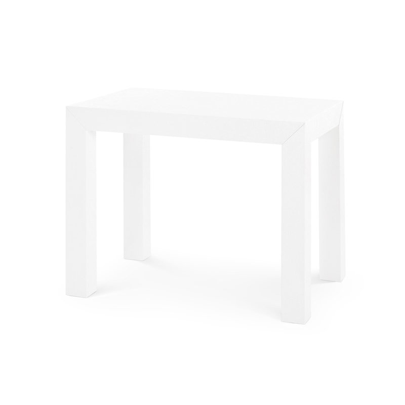 Parsons End Table, White