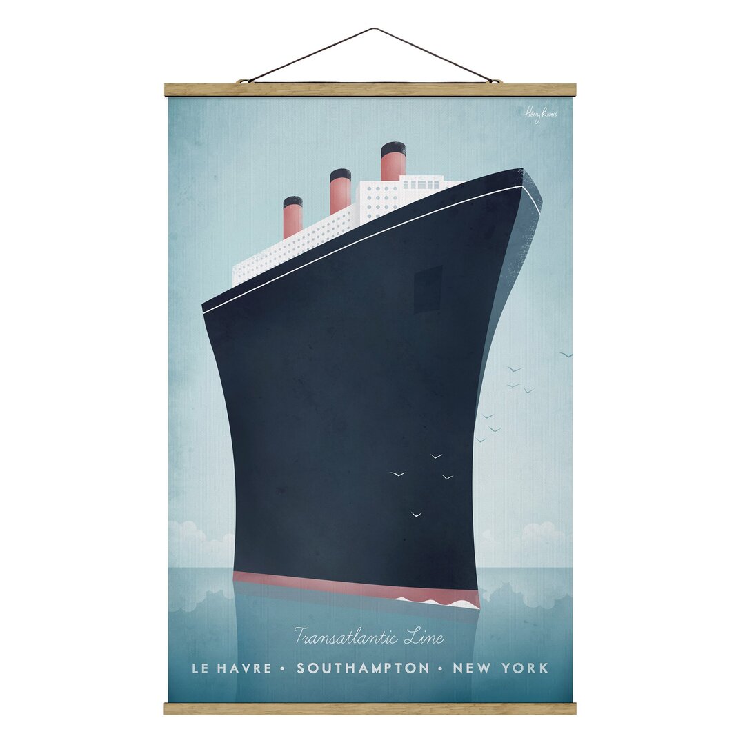 Grafikdruck Travel Poster - Kreuzfahrtschiff