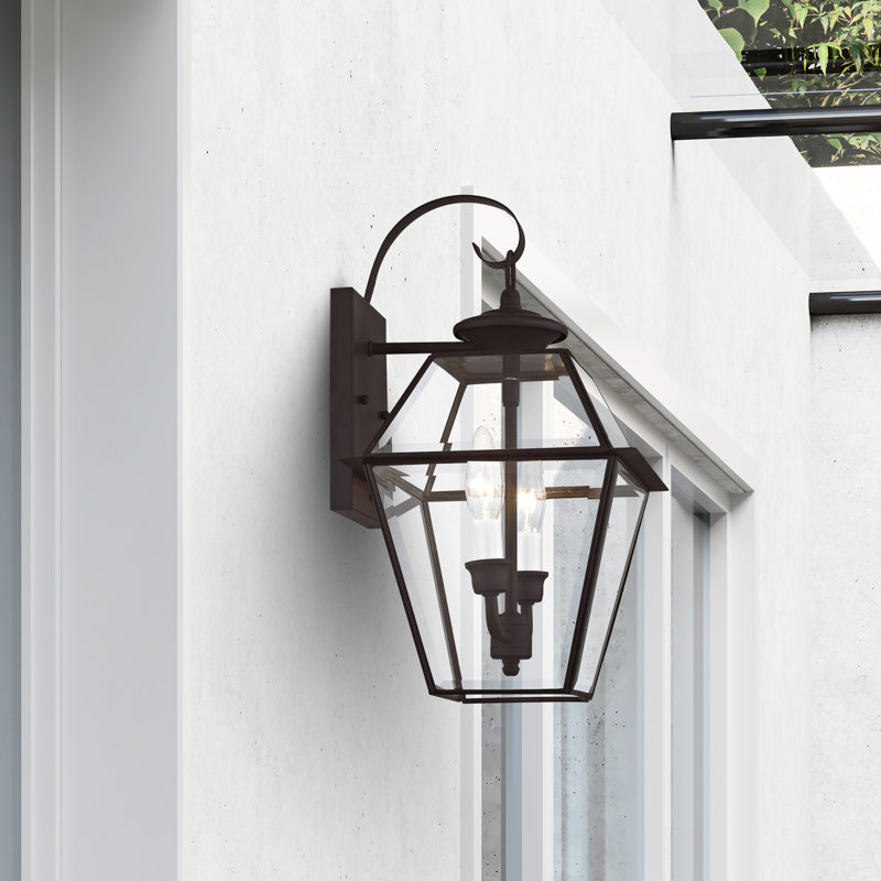 Boto Solid Brass Wall Light, Bronze