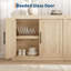 Buffet 70,8 po Mid-Century avec 4 portes en bois et rangement modulaire-1583358940