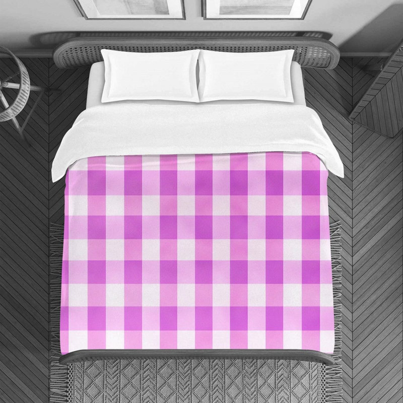 Housse de couette , Housse de couette pour lit simple, Rose/mauve