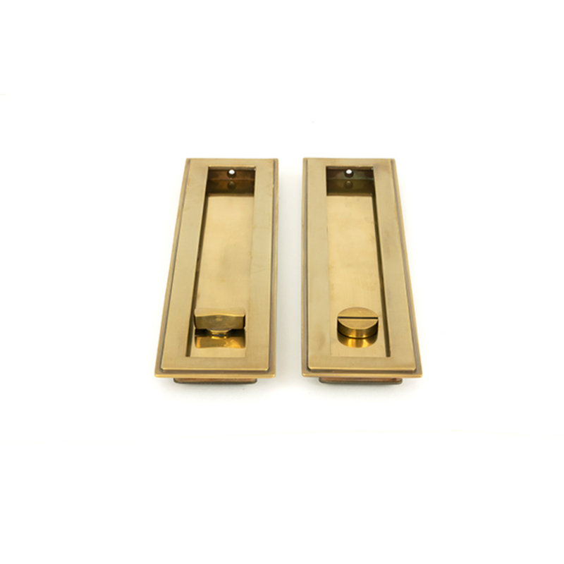 Door Accessory, 25cm H x 6cm W x 1.3cm D, Aged Brass