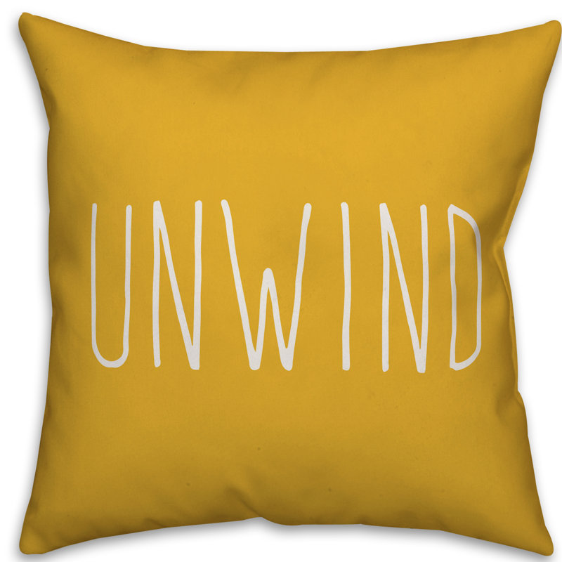  Housse et insert de coussin extérieur d'extérieur, 18" x 18", Jaune